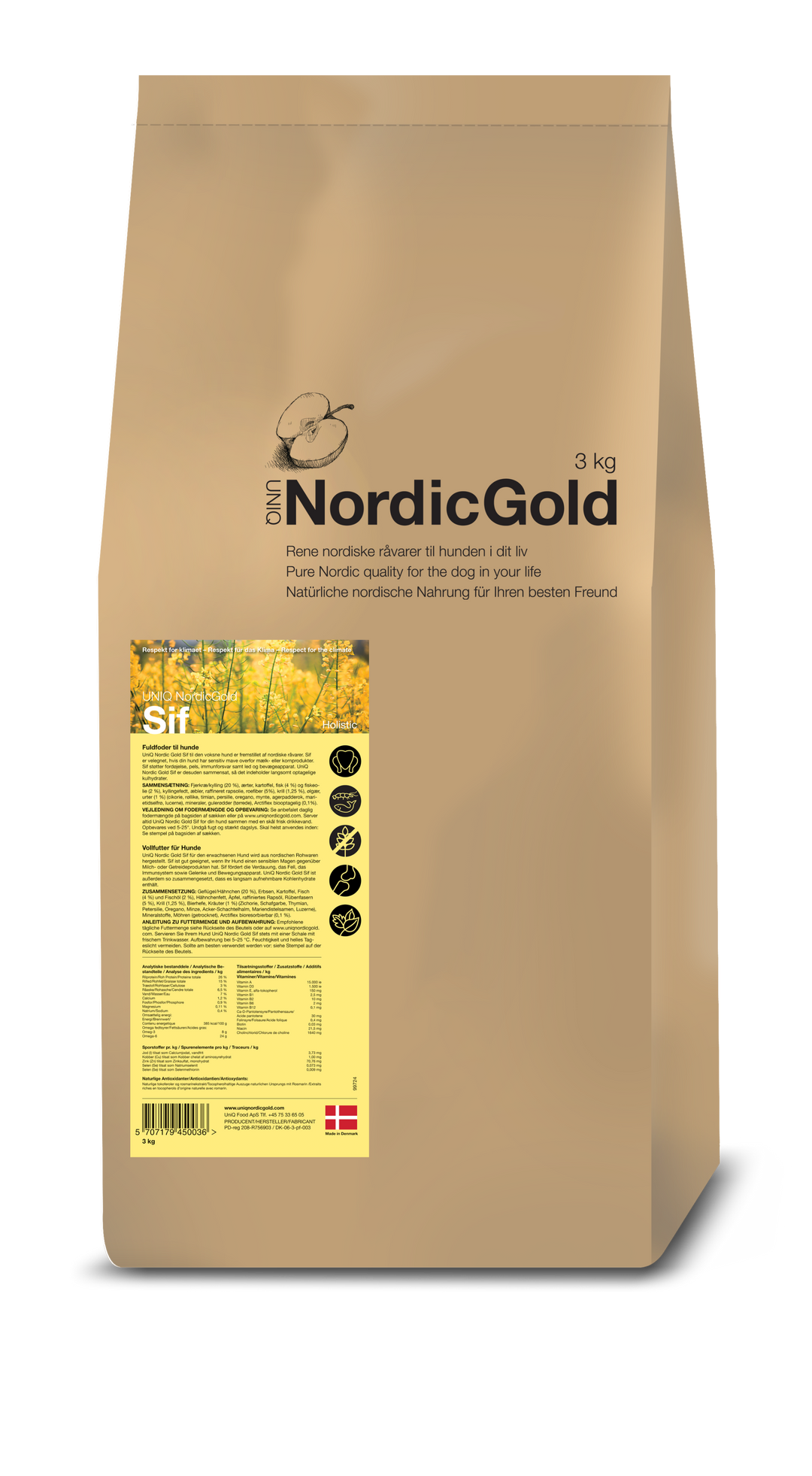 UniQ NordicGold - Sif (Glutenfri og Kornfri)